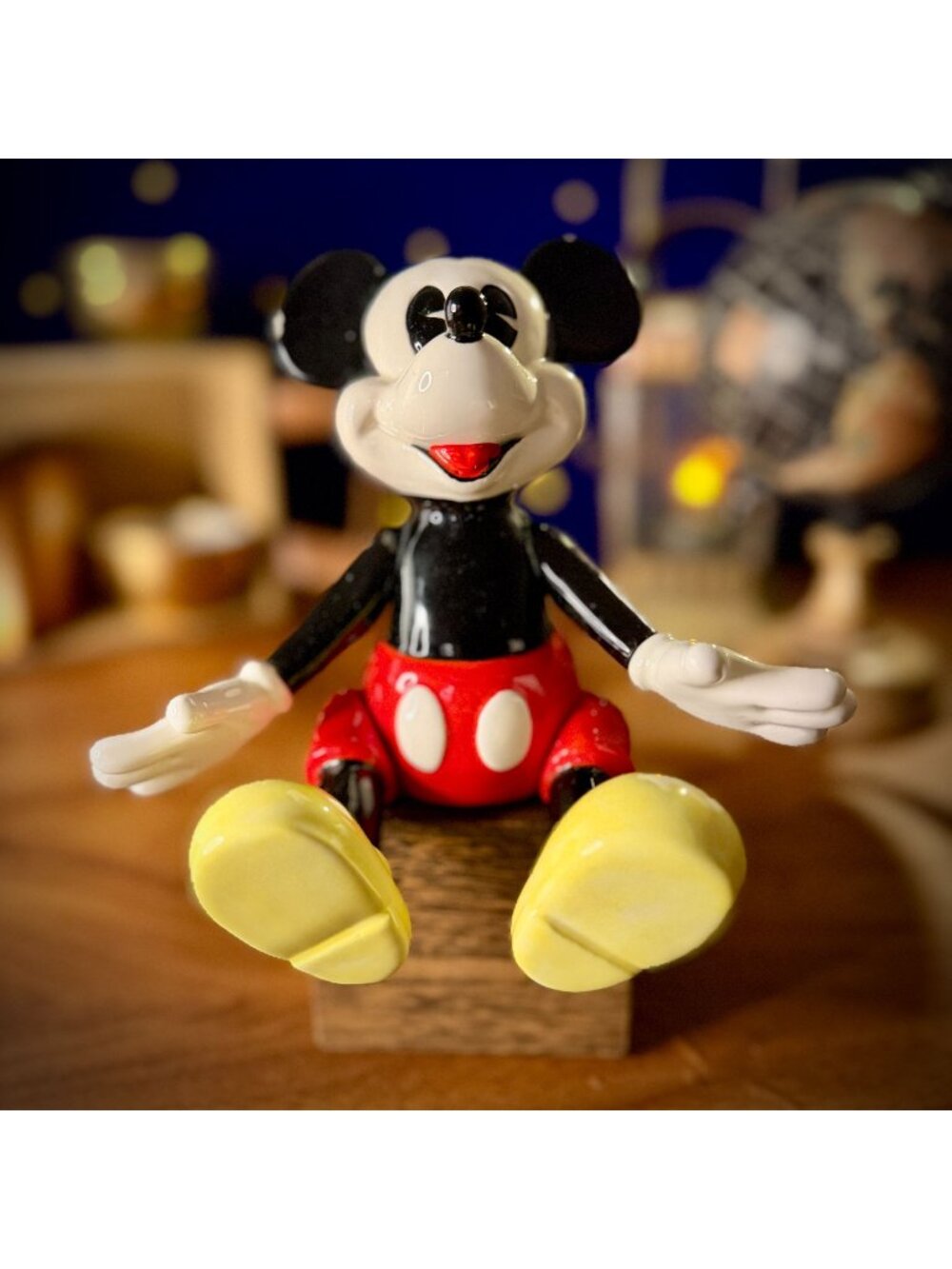 Schmid Mickey Mouse Club March Music Box Figure | Disney Vintage